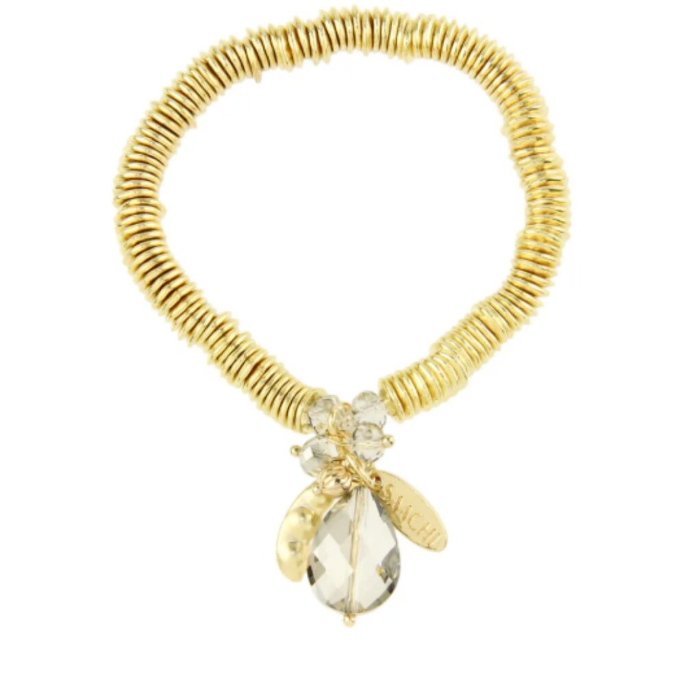 🌟 Saachi Pea Pod Charm Stretch Bracelet 🌟